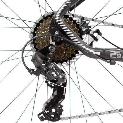 Bicicleta GOSPEL  R-29 Montaña Race Alum 3X8V   negro/gris/azul  Talla G