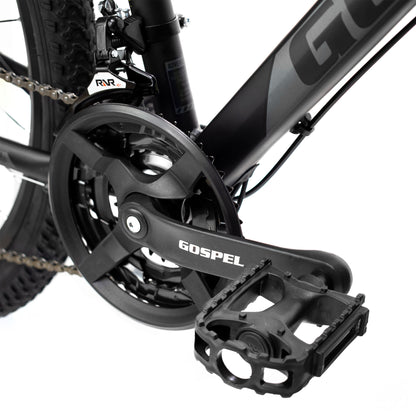 Bicicleta GOSPEL  R-29 Montaña Race 3X8V  negro/gris/rosa Talla CH