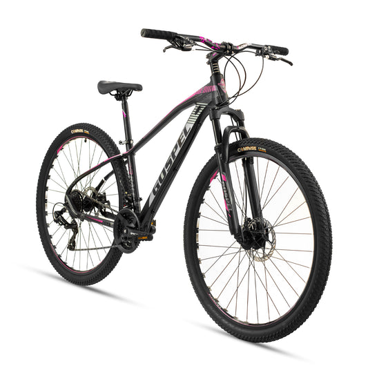 Bicicleta GOSPEL  R-29 Montaña Race 3X8V  negro/gris/rosa Talla CH