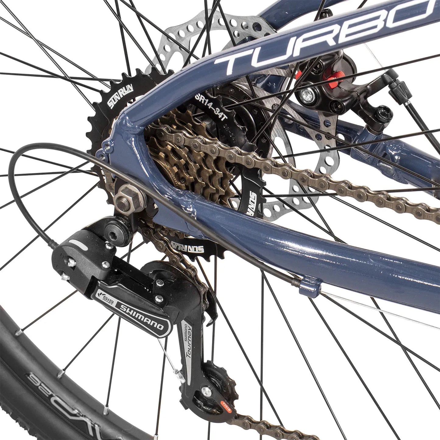 Bicicleta TURBO R-26 Deimos aluminio acqua Turbo 3x7v