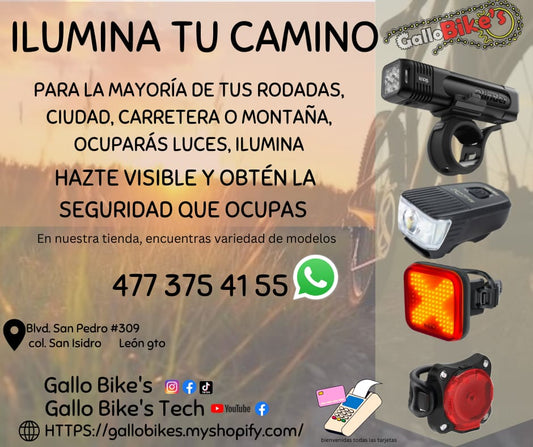 Refacciones, accesorios, ropa, energéticos, taller con servicios especializados, bicis, todo eso y más lo encuentras, con amplia variedad en tu tienda de confianza... Gallo Bikes's