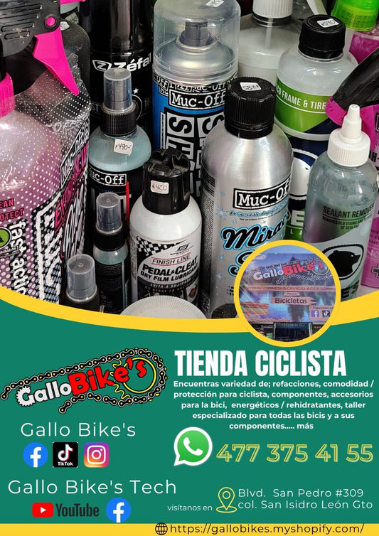 Refacciones, accesorios, ropa, energéticos, taller con servicios especializados, bicis, todo eso y más lo encuentras, con amplia variedad en tu tienda de confianza... Gallo Bikes's