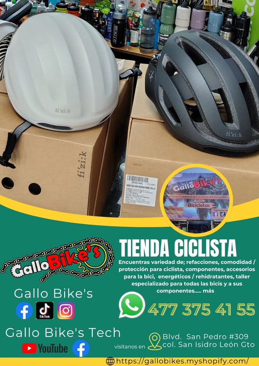 Refacciones, accesorios, ropa, energéticos, taller con servicios especializados, bicis, todo eso y más lo encuentras, con amplia variedad en tu tienda de confianza... Gallo Bikes's