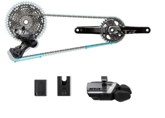 GRUPO DE TRANSMISIÓN Y CAMBIOS XTR 12V DI2 SW-M9250R C/MULTI 175MM S/ PLATO S/EJE 9/45