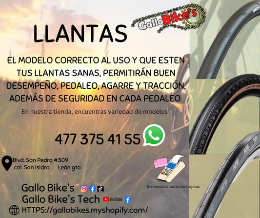 Refacciones, accesorios, ropa, energéticos, taller con servicios especializados, bicis, todo eso y más lo encuentras, con amplia variedad en tu tienda de confianza... Gallo Bikes's