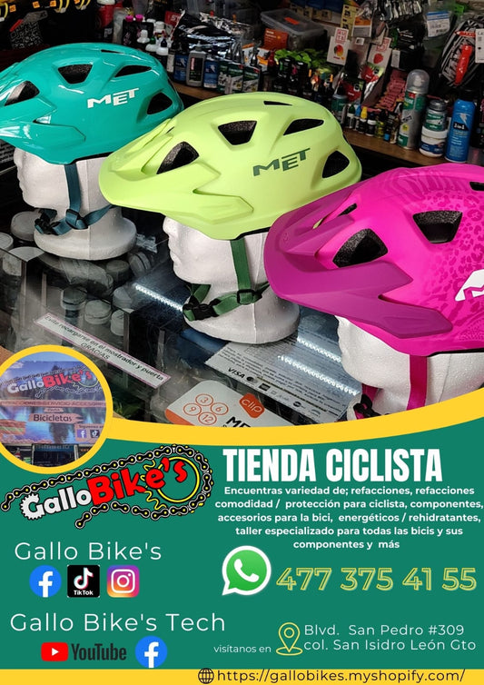 Refacciones, accesorios, ropa, energéticos, taller con servicios especializados, bicis, todo eso y más lo encuentras, con amplia variedad en tu tienda de confianza... Gallo Bikes's