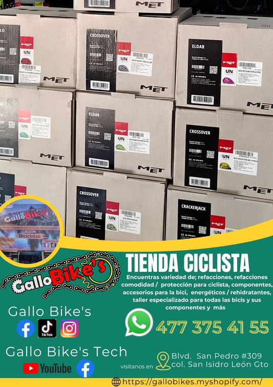 Refacciones, accesorios, ropa, energéticos, taller con servicios especializados, bicis, todo eso y más lo encuentras, con amplia variedad en tu tienda de confianza... Gallo Bikes's
