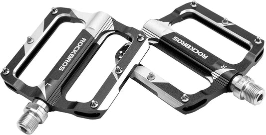 Pedales Rockbros aluminio y pines negro