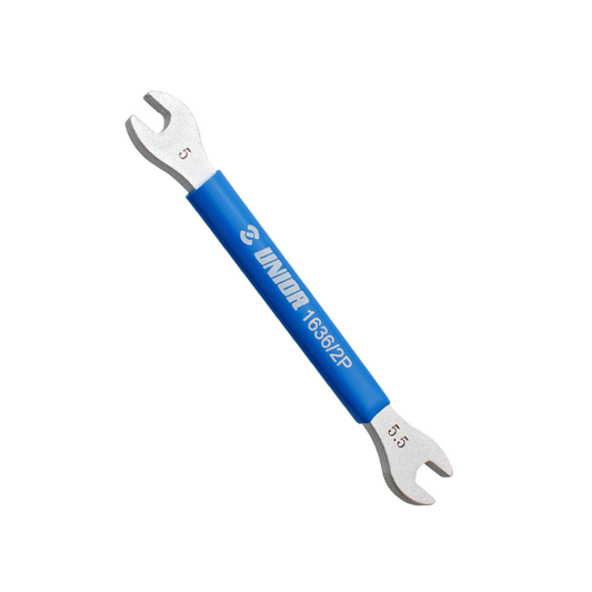 UNIOR  Llave para niples de rayos, 5 y 5,5 mm