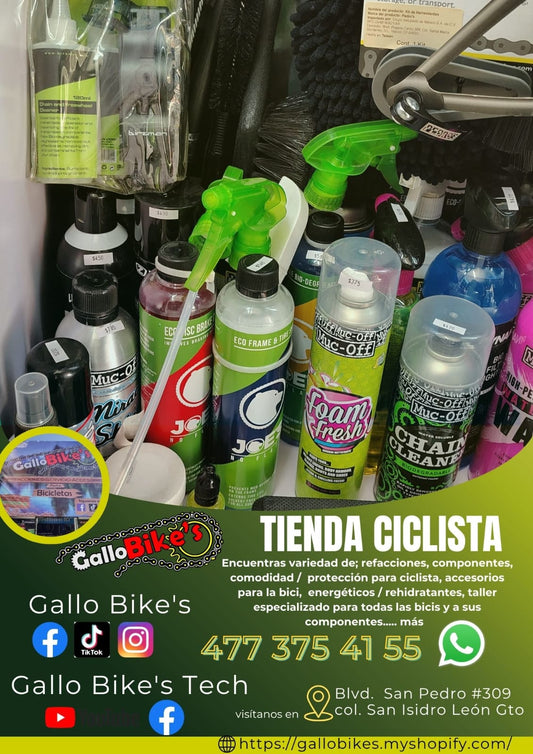 Refacciones, accesorios, ropa, energéticos, taller con servicios especializados, bicis, todo eso y más lo encuentras, con amplia variedad en tu tienda de confianza... Gallo Bikes's