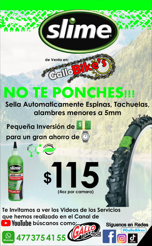 SELLADOR ANTI PONCHADURAS  / INSTALACIÓN 4OZ SLIME