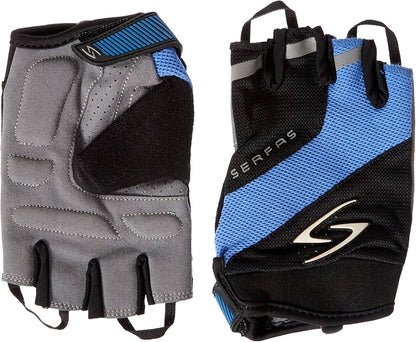 Guantes serfas zen short finger azul
