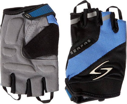 Guantes serfas zen short finger azul