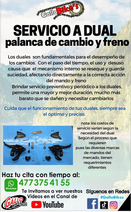 SERVICIO A DUAL / PALANCA DE CAMBIO, DE BICICLETA DE MTB / CITY