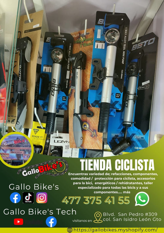 Refacciones, accesorios, ropa, energéticos, taller con servicios especializados, bicis, todo eso y más lo encuentras, con amplia variedad en tu tienda de confianza... Gallo Bikes's