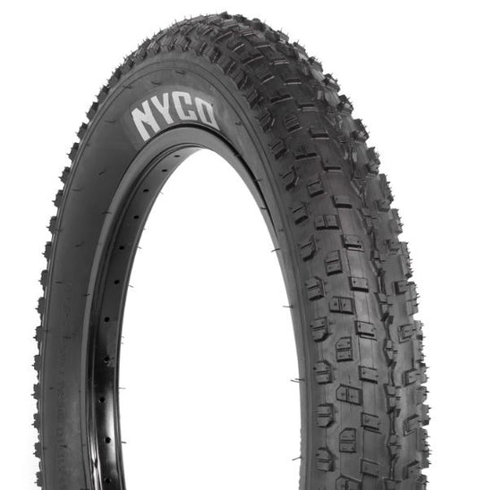 Llanta para bicicleta electrica 20 x 4.0 todo terreno negra LY - 159 Nyco