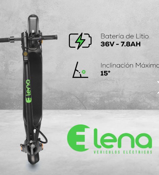 Scooter electrico GF - N09 llanta 8.5" 350W 36V 7.8 AH freno de disco y e - brake E - lena