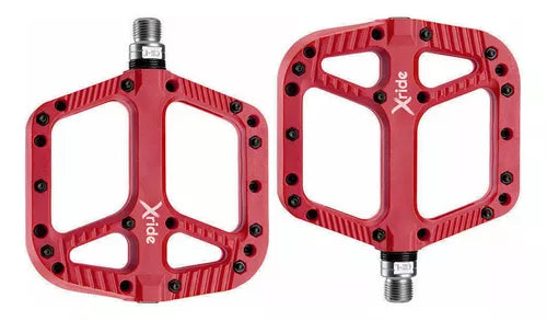 Pedales de Nylon X ride con pines  rojo