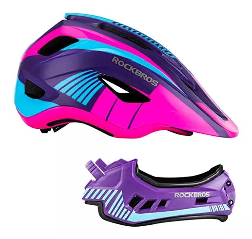 Casco Rockbros abierto que puede convertirse a full face