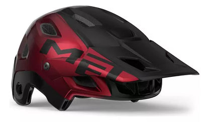 Casco MET Parachute full face desmontable 2 en 1 rojo