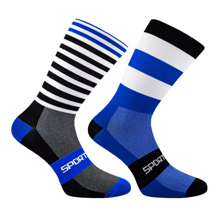 Calcetas para ciclismo negro-azul