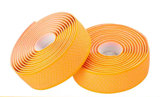 Cinta para manubrio de silicona naranja fosforescente