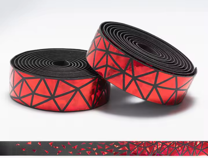 Cinta para manubrio Rockbros metálico rojo