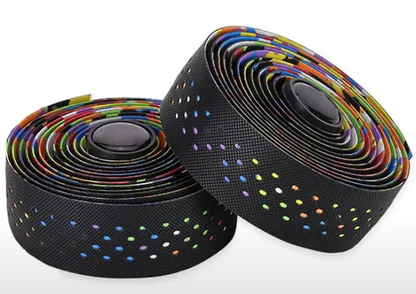 Cinta para manubrio puntos multicolor
