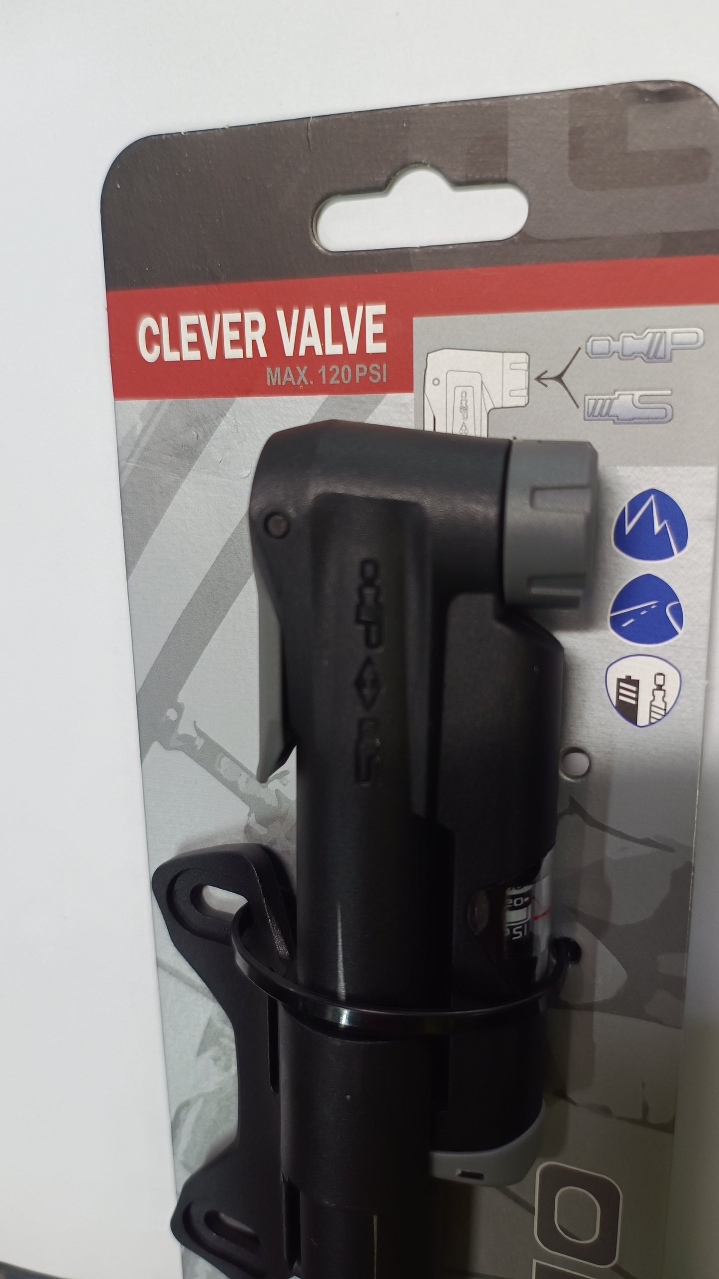 Bomba portátil de mano Giyo con manómetro para medir presión, hasta 120psi
