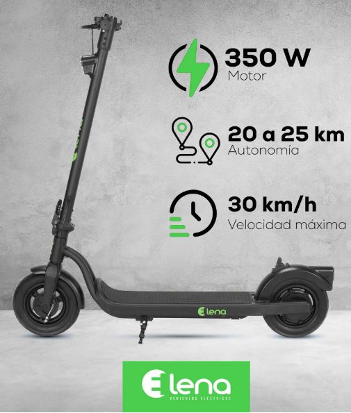 Scooter electrico GF - N05 10" 350W 36V 7.8 AH freno de tambor y ebrake E - lena