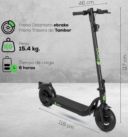 Scooter electrico GF - N05 10" 350W 36V 7.8 AH freno de tambor y ebrake E - lena