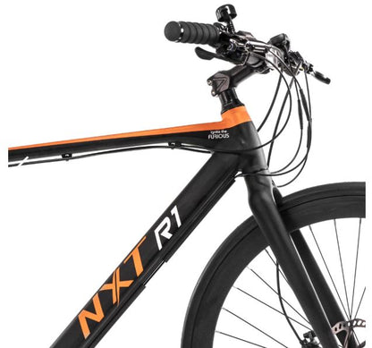 Bicicleta R 700  Electrica R1 1X9 Velocidades Aluminio negro mate naranja T - AEC - TDA39 NXT