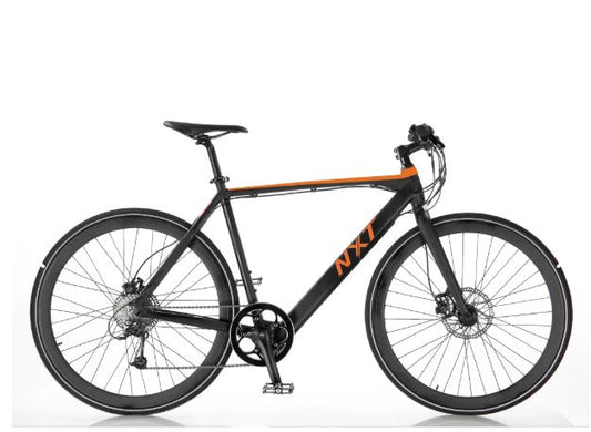 Bicicleta R 700  Electrica R1 1X9 Velocidades Aluminio negro mate naranja T - AEC - TDA39 NXT