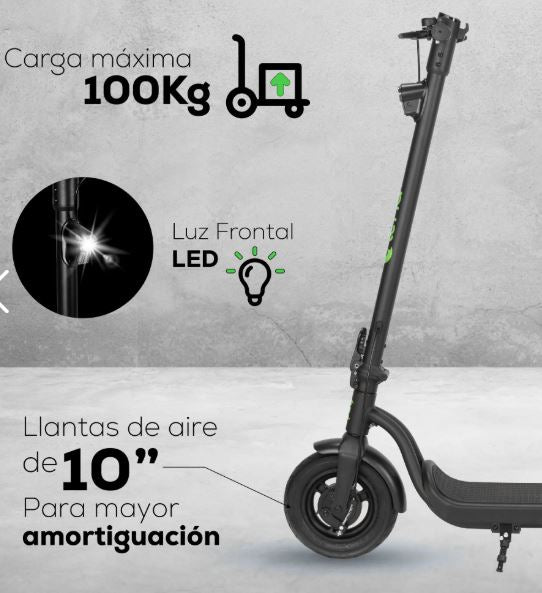 Scooter electrico GF - N05 10" 350W 36V 7.8 AH freno de tambor y ebrake E - lena