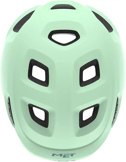 Casco MET hooray verde menta