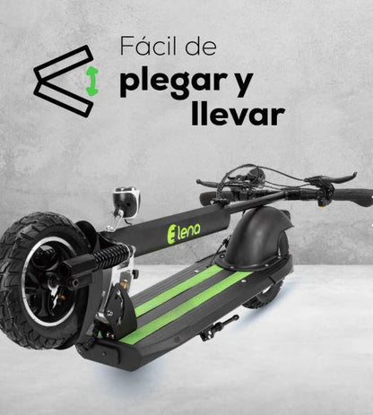 Scooter electrico GF - S12 10 pulgadas 500W 48V 14.5 AH IPX4 frenos de disco con suspension delantera E - lena