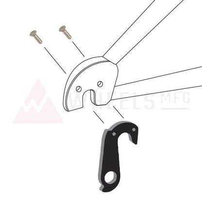 PATA  DE CAMBIO CUADRO / DESVIADOR 163 CERVELO