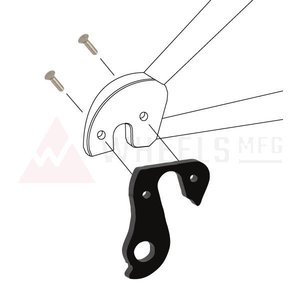 PATA  DE CAMBIO CUADRO / DESVIADOR  85 ORBEA