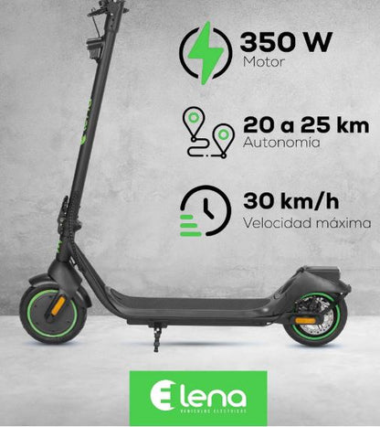 Scooter electrico GF - N09 llanta 8.5" 350W 36V 7.8 AH freno de disco y e - brake E - lena