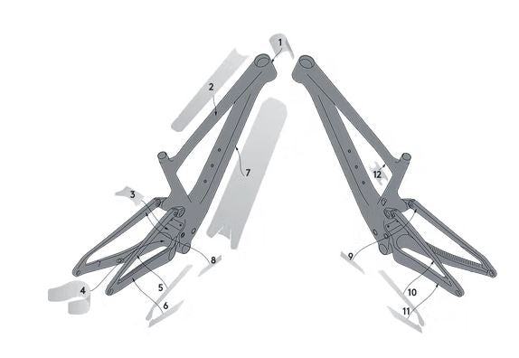 KIT DE PROTECTORES SYNCROS PARA SCOTT SPARK carbono