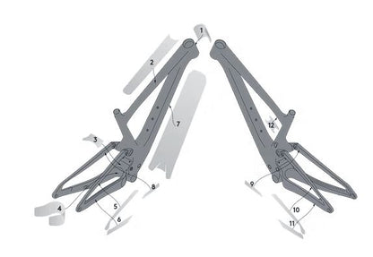KIT DE PROTECTORES SYNCROS PARA SCOTT SPARK carbono