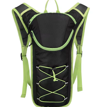 Mochila 2L hidratación negro con verde