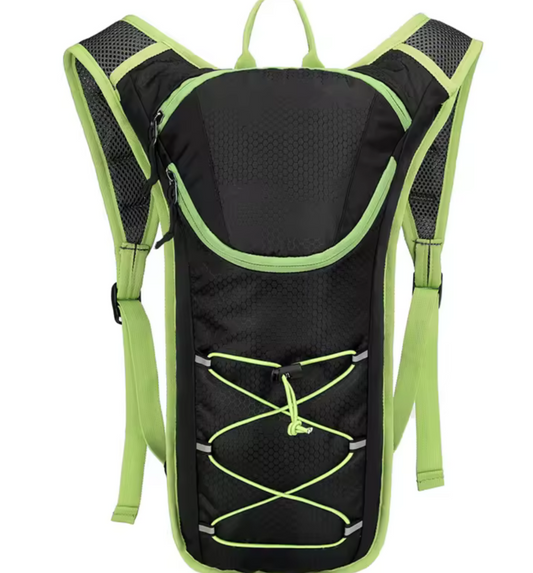 Mochila 2L hidratación negro con verde