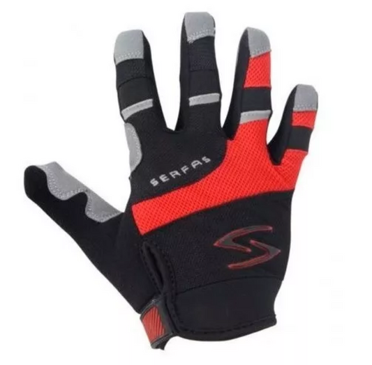 Guantes serfas zen full finger rojo