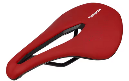 Asiento de bici ligero rojo