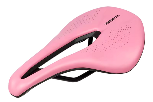 Asiento de bici ligero rosa