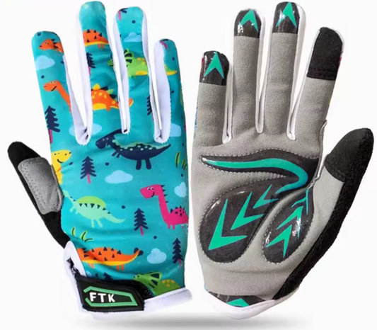 Guantes infantil dedo largo dinosaurios