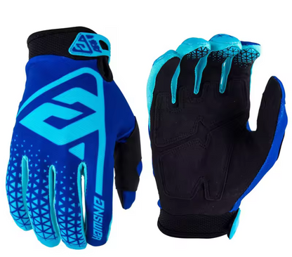 Guantes dedo completo azul