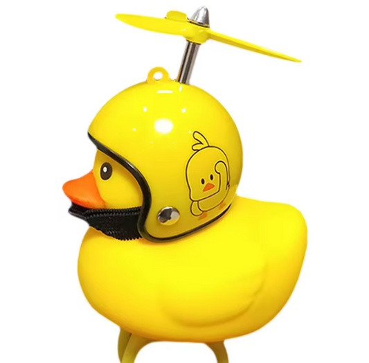 Patito de hule, adorno, luz y sonido