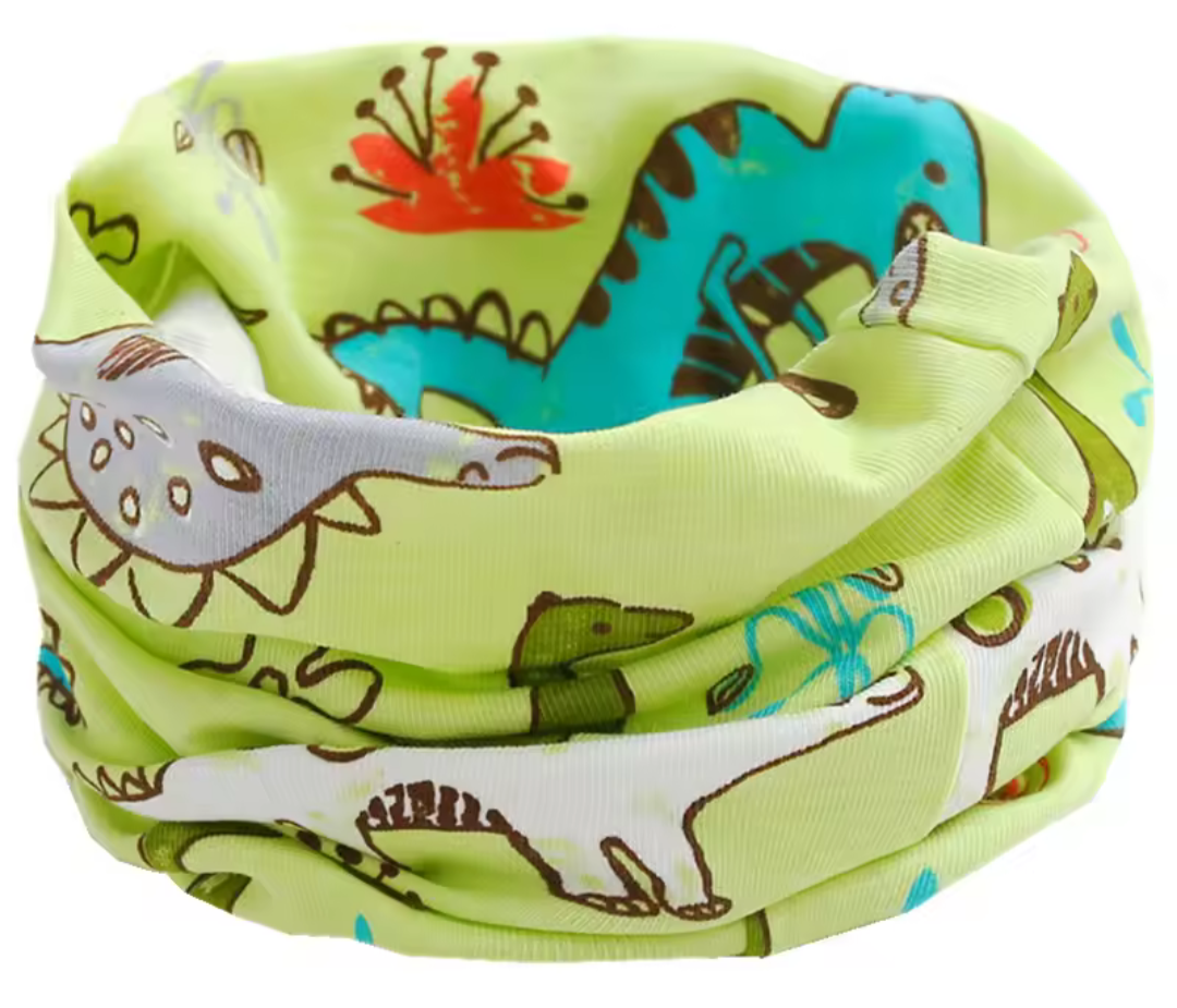 Bandanas multiusos infantil dinosaurios